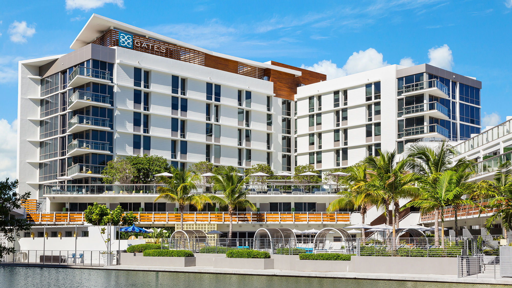 Exterior of the newly renovated Gates Hotel South Beach.