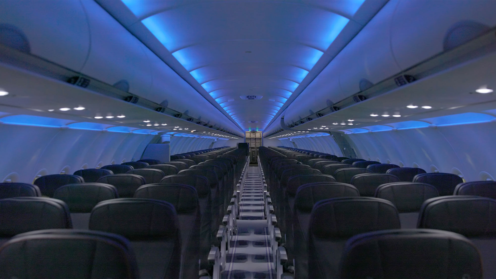 The revamped A320 cabin will have seats with two 32 inches between rows, a 2-inch decrease.