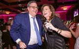 Signature's Alex Sharpe joined Angela Mullin, an agent with Frosch in Burlingame, Calif., during the Gala Dinner at Signature's Sales and Meeting Trade Show.
