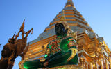 Destinations editor Eric Moya attended the Asean Tourism Forum in Chiang Mai, Thailand, an annual gathering of tourism interests from members of the Association of Southeast Asian Nations. Pictured, a replica of Bangkok's emerald Buddha on display at Chiang Mai's Wat Phra That Doi Suthep, visited during a pre-forum excursion titled ''The Middle Way in Buddhism.''