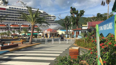 Carnival Cruise Line returned to St. Thomas in January with a call from the Glory.