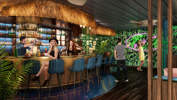 The Bamboo Room will serve cocktails in a "retro lounge with tiki-chic decor." The Bamboo Room will serve cocktails in a "retro lounge with tiki-chic decor."