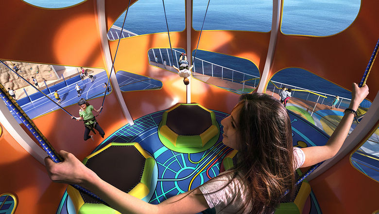 The Sky Pad trampoline attraction is coming to the Mariner of the Seas.