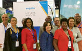 Team Anguilla had a strong presence at the Caribbean Hotel and Tourism's Marketplace in San Juan. Pictured, from left: Rolf Masshardt, Carimar Beach Club; Janine Edwards, Sunset Homes; Chantelle Richardson, Anguilla Tourist Board (ATB) head office; Raquel Echandi, ATB South America; Cardigan Connor, parliamentary secretary, tourism; Frank Pierce, Zemi Beach House; Gilda Gumbs-Samuel, Anguilla Hotel & Tourist Association; Marie Walker, ATB North America; and Will Fleming, Anguilla Great House.
