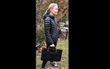 This trim, envelope-style bag is the perfect accoutrement for the business traveler. Offered by the Minnesota firm Duluth Pack, which has specialized in outdoor gear since 1882, the slim and lightweight Portfolio bag offers as much useful space as larger, heavier totes, including plenty of room for a laptop and/or notebook. Hand-stitched and made from 15-ounce canvas, the Portfolio features an integrated internal water bottle holder, 1.5-inch cotton web shoulder strap, and two front snap-closure pockets and a rear pocket.