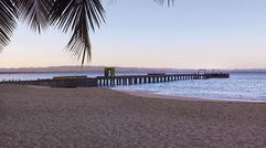Crash Boat Beach in Puerto Rico before Hurricane Maria, with its wide strand.