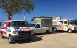The parking lot serving the beach was covered in sand after the storm. Aguadilla officials decided to remove the sand from the parking area, though some locals argued that doing so ignored the fact that the post-storm beach was much smaller.