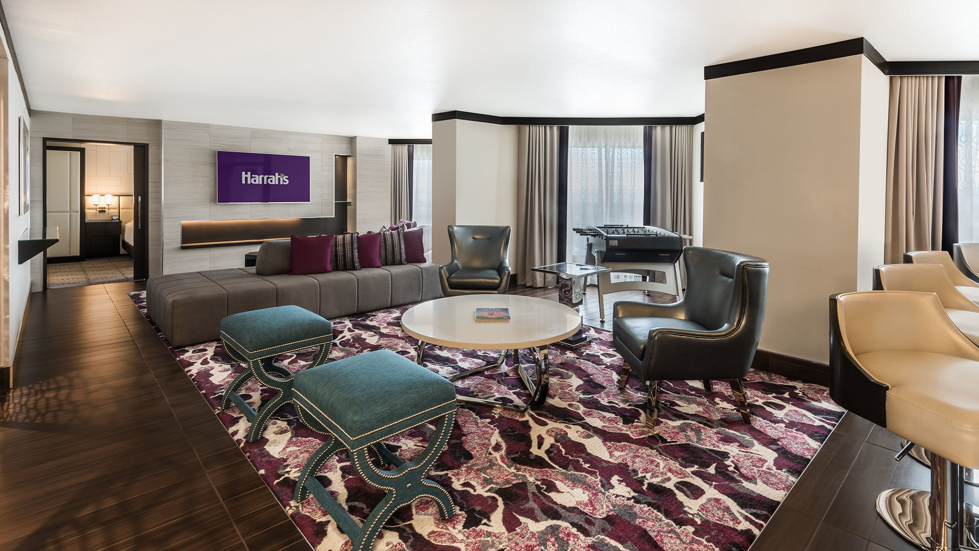 The redone Penthouse Suite in the Valley Tower at Harrah's Las Vegas.