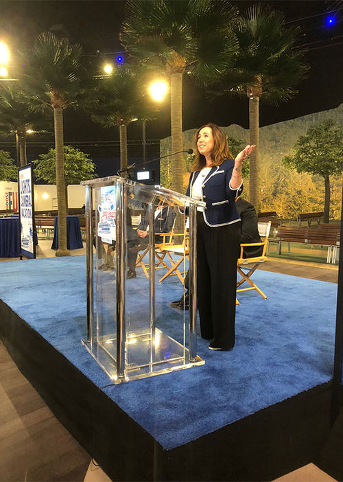 Carnival Cruise Line president Christine Duffy dedicates Carnival's expanded terminal in Long Beach. Carnival Cruise Line president Christine Duffy dedicates Carnival's expanded terminal in Long Beach.