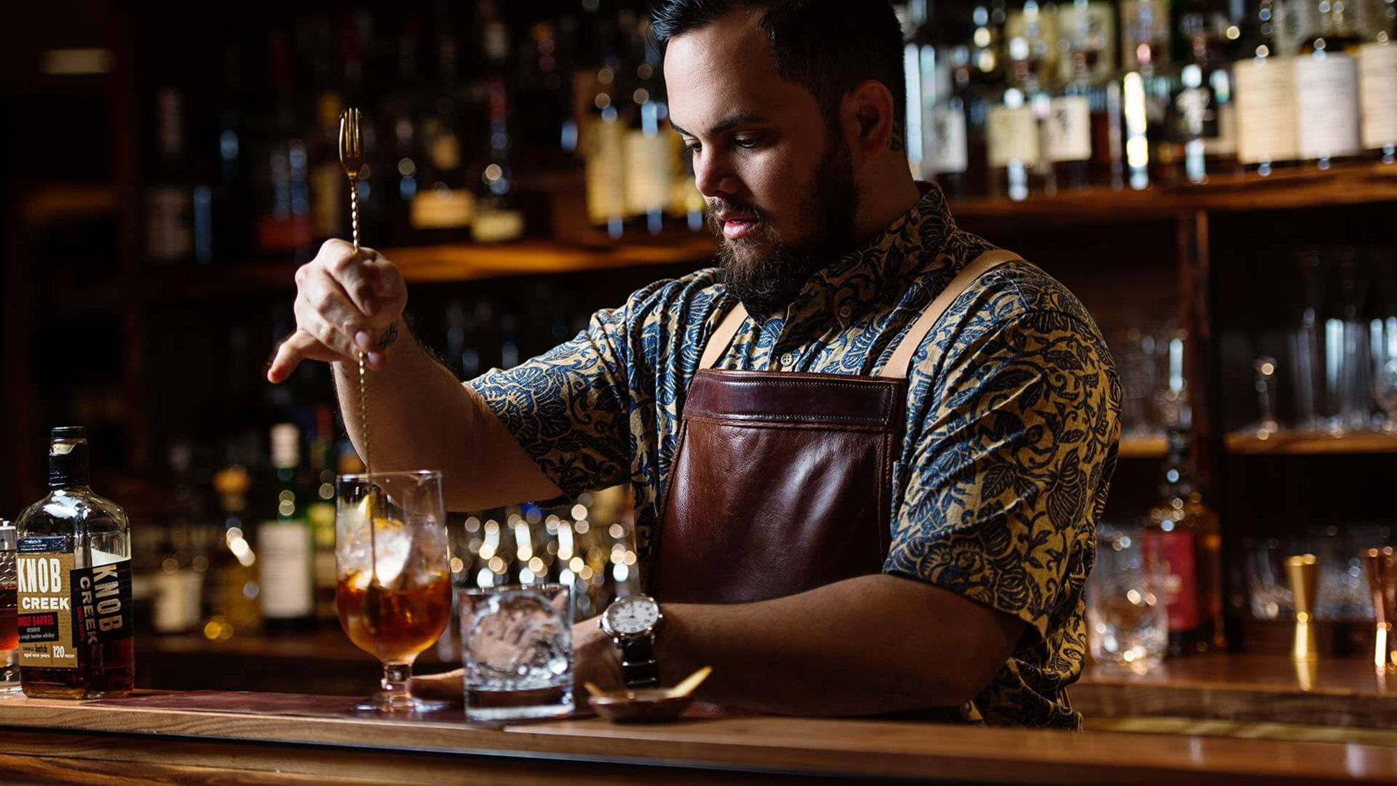 Bar Leather Apron in downtown Honolulu has been named a semifinalist for the 2018 James Beard award for outstanding bar program.