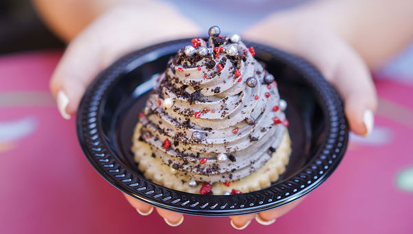 The "grey stuff gateau" at the Red Rose Tavern at Disneyland has quickly become a fan favorite. The "grey stuff gateau" at the Red Rose Tavern at Disneyland has quickly become a fan favorite.