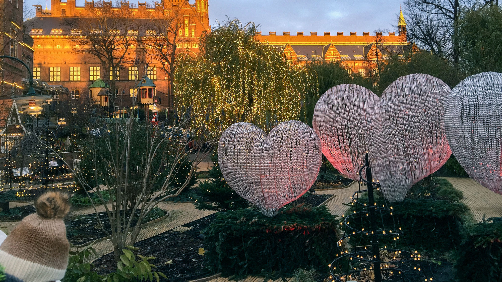 Copenhagen's Tivoli Gardens decked out for the winter holiday season.