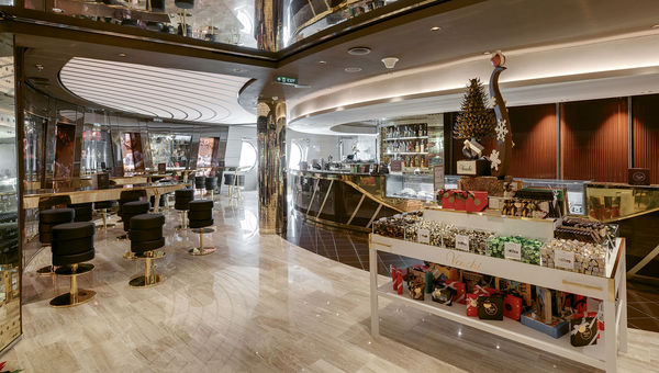 The Venchi 1878 Chocolate Bar on MSC Cruises' MSC Seaside. The Venchi 1878 Chocolate Bar on MSC Cruises' MSC Seaside.