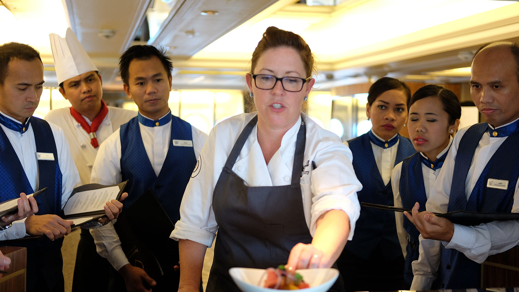 Annie Pettry of Decca in Louisville, Ky., was a James Beard Foundation guest chef on a Mediterranean cruise in 2017.