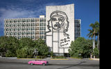 The Ministry of the Interior building in Havana (Ministerio del Interior de la Republica de Cuba), along the Plaza de la Revolucion.