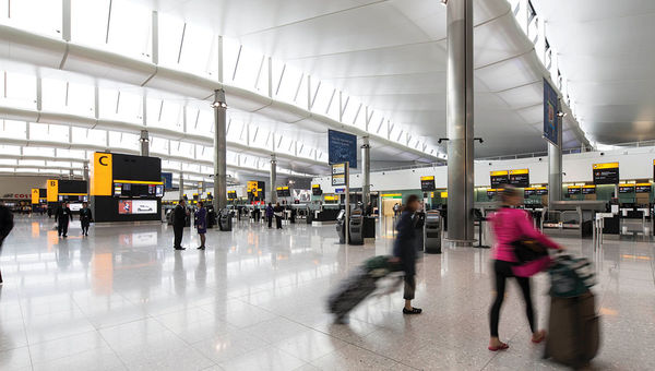 Terminal 2 at London Heathrow, one of 79 airports in Europe that were fully privatized as of 2016. Terminal 2 at London Heathrow, one of 79 airports in Europe that were fully privatized as of 2016.