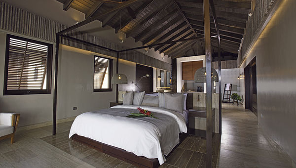 One of the resort’s 10 master suites, which feature free-standing bathtubs, ample closet space and vaulted ceilings. One of the resort’s 10 master suites, which feature free-standing bathtubs, ample closet space and vaulted ceilings.