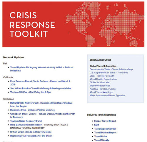 A screenshot of Virtuoso’s crisis response toolkit. A screenshot of Virtuoso’s crisis response toolkit.