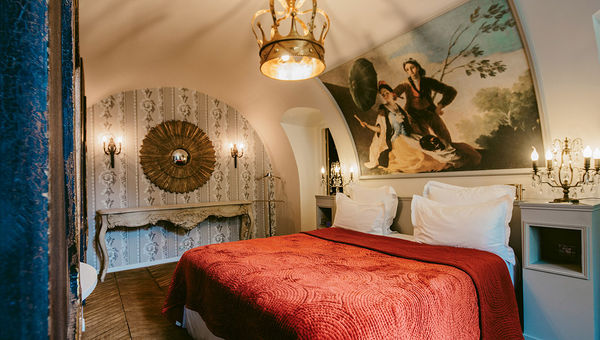 A suite at the Relais Christine’s sister hotel, the Saint James Paris, which is home to a Michelin-starred restaurant.