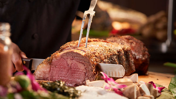Prime rib at the Buffet at Hyatt, the new dining option at Hyatt Regency Waikiki. Prime rib at the Buffet at Hyatt, the new dining option at Hyatt Regency Waikiki.