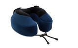 Among the latest iteration of pillows designed to ease the aching necks of airline passengers and help them sleep through endless hours of long-distance flights is this product from the Cabeau company. Engineered to keep your head from falling forward, the Evolution S3 uses adjustable straps to attach it to an aircraft's seat wings. The headrest system features plush memory foam for comfort; quick-dry fabric; a removable, washable cover; raised side support for additional neck and head support; and a zippered storage pouch.