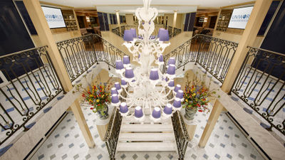 Uniworld said the new ships will be in line with the "best of Uniworld's custom-built Super Ships in Europe." Pictured, the staircase on Uniworld's River Beatrice.