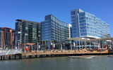 About 20 miles away, the first phase of Washington, D.C.'s $2.5 billion The Wharf mixed-use district opened in October 2017 and includes three hotels, including an InterContinental (left), a Hyatt House (middle-right) and a Canopy by Hilton (right).