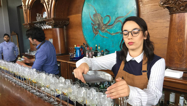 The bar at Manzanilla in Ensenada, Mexico, among the stops on a Ruby Princess sailing. The bar at Manzanilla in Ensenada, Mexico, among the stops on a Ruby Princess sailing.