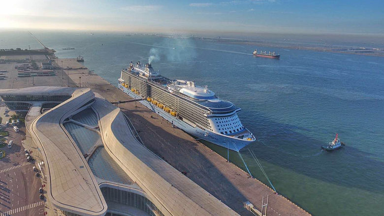 Royal Caribbean's Ovation of the Seas in Tianjin, China.