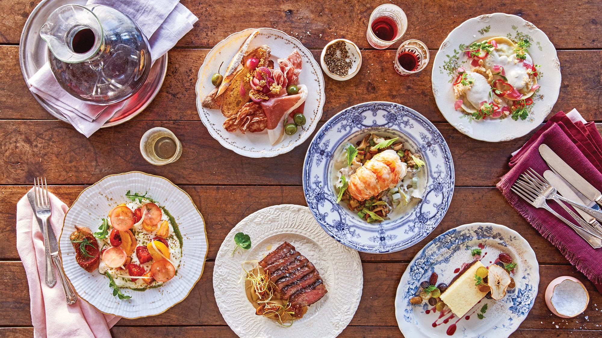A six-course meal at Curtis Stone’s restaurant Share aboard the Ruby Princess.