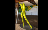 This Picasso-like sculpture of a girl decorates one of the whirlpools that hangs over the edge of the Symphony.