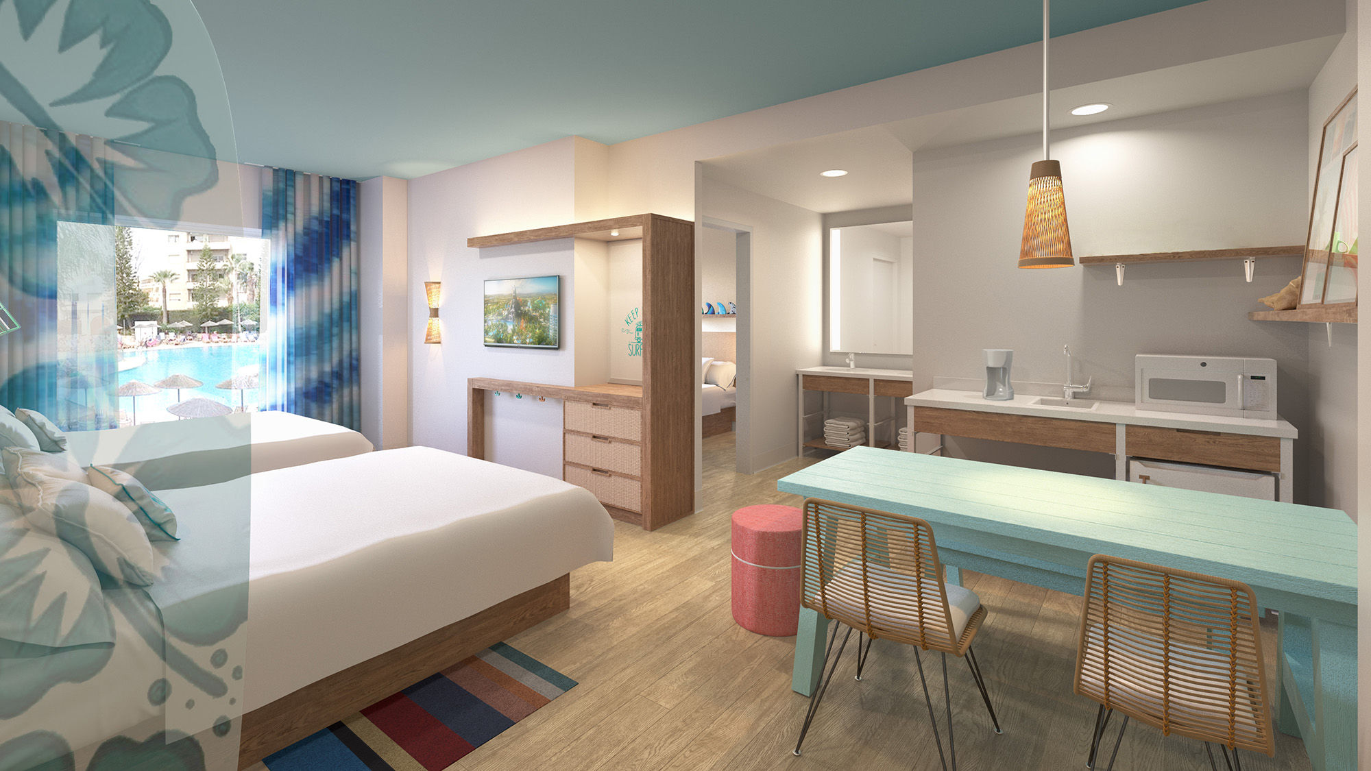 Two-bedroom suites at the Surfside Inn will go for as low as $111 per night.
