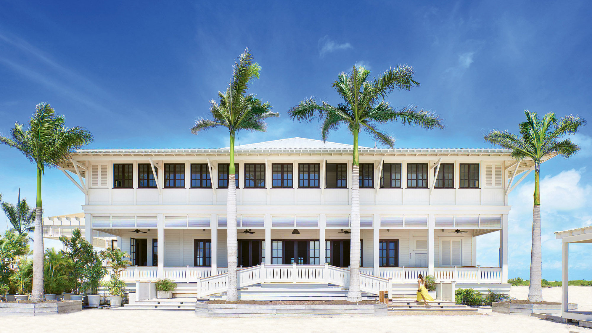 The Great House of the Mahogany Bay Resort & Beach Club on Ambergris Caye in Belize.