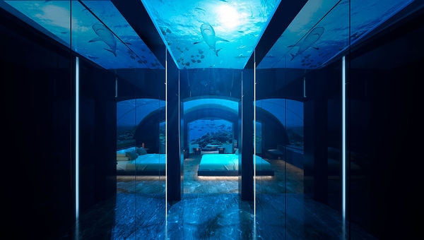 Sleep with the fishes: Conrad Maldives building underwater suite