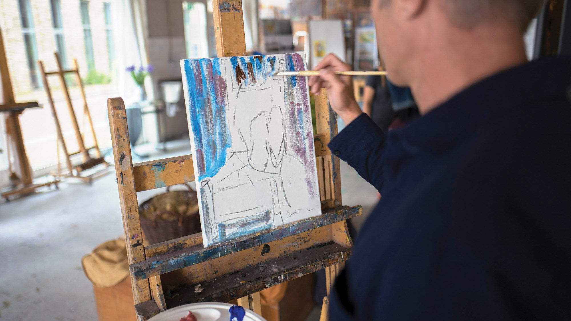 A painting excursion in Amsterdam during an Avalon Waterways Active Discovery cruise.