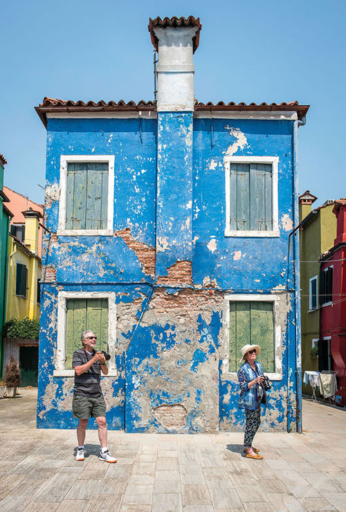 Uniworld river cruise passengers hone their photography skills in Burano, Italy. The river cruise line has nine departures this year on which there will be a professional artist leading courses. Uniworld river cruise passengers hone their photography skills in Burano, Italy. The river cruise line has nine departures this year on which there will be a professional artist leading courses.