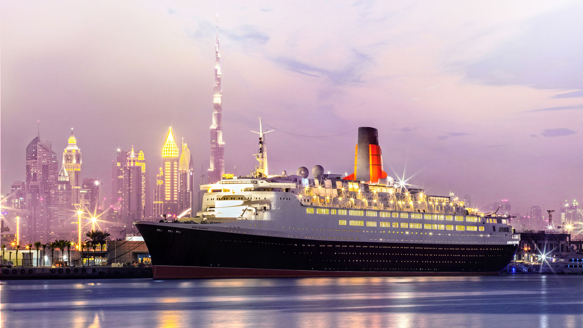 Retired QE2 opens as floating hotel in Dubai