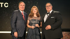 CLIA's annual Cruise360 conference wrapped up last week in Fort Lauderdale. Vicki Freed, Royal Caribbean International's senior vice president of sales and trade relations and service, was given a lifetime achievement award during CLIA's annual Hall of Fame dinner. With Royal Caribbean Cruises Ltd. CEO Richard Fain, left, and CLIA's Charles Sylvia.