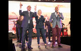 Carnival's Arnold Donald with CLIA president and CEO Cindy D'Aoust.