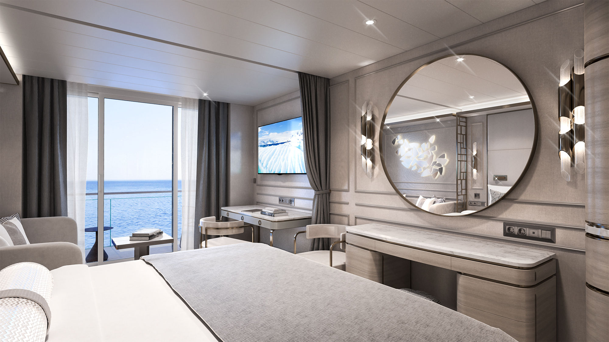 Deluxe Suites on the Crystal Endeavor will measure 304 square feet.