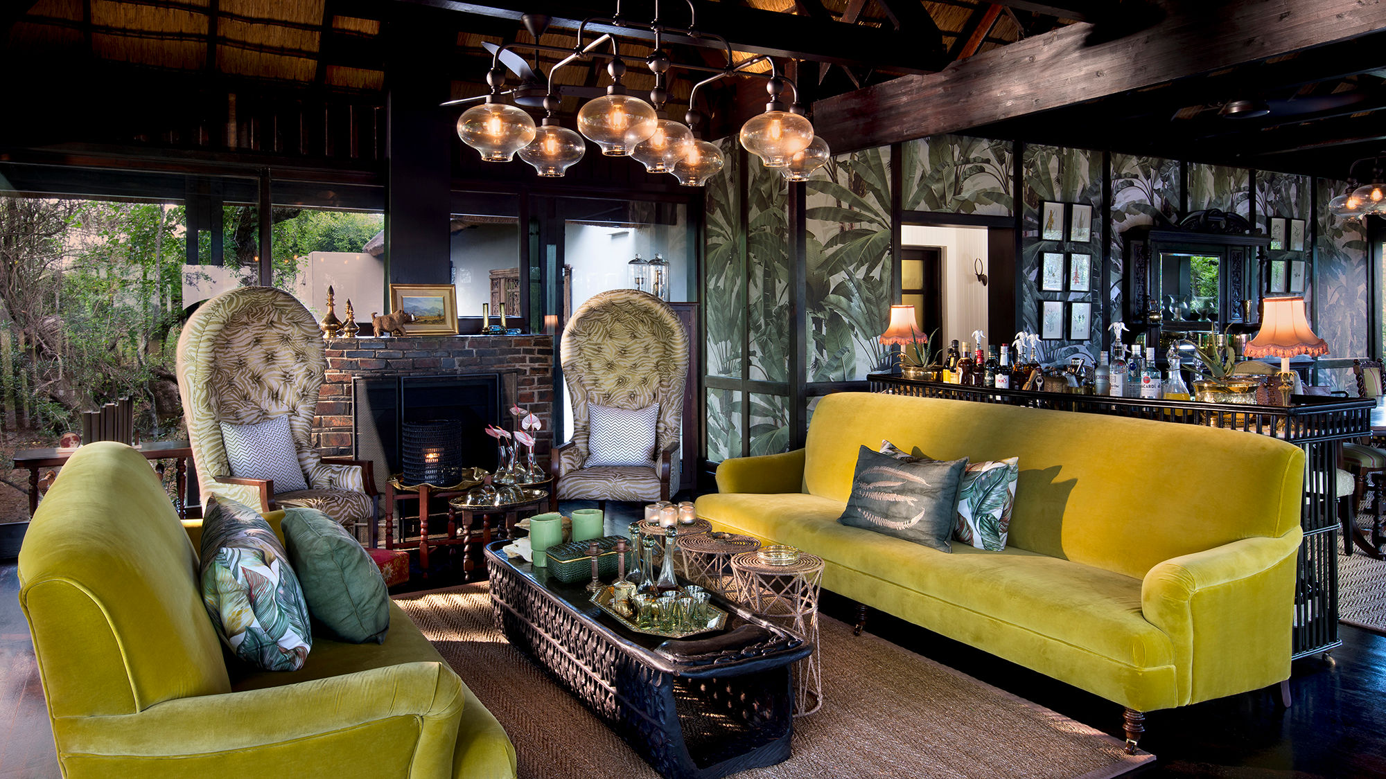 South Africa's AndBeyond Phinda Vlei Lodge has been updated with a style designed to evoke a sense of Old World luxury.
