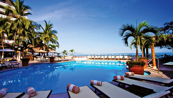 One of the pools at the resort, which also features a spa, a gym and a snorkeling lagoon. One of the pools at the resort, which also features a spa, a gym and a snorkeling lagoon.