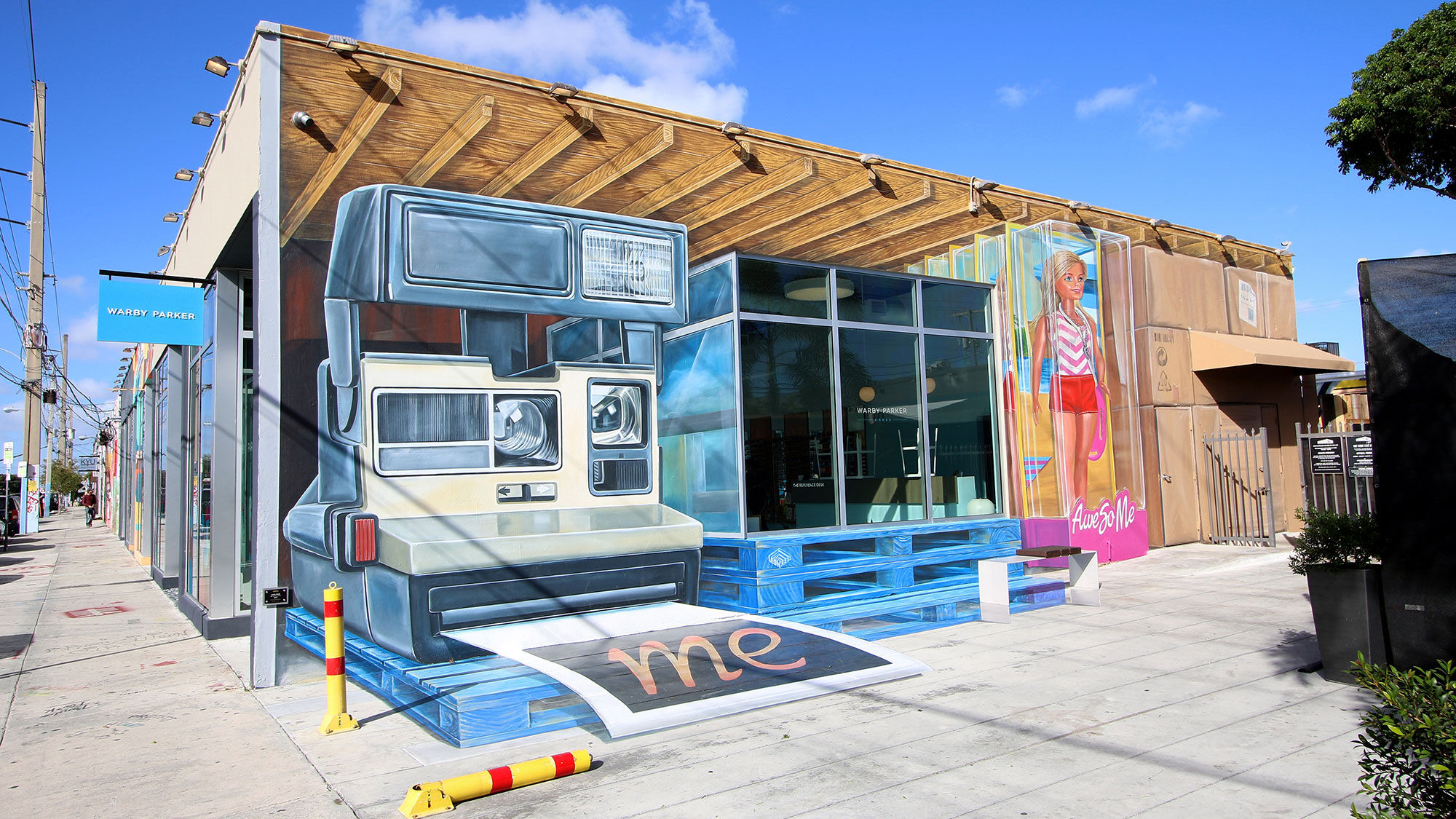 One of the large-format murals at the Wynwood Walls in Miami.