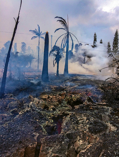 Severe ground cracks associated with a fissure from the Kilauea eruption opened up in the evacuated Leilani Estates neighborhood on the Big Island. Severe ground cracks associated with a fissure from the Kilauea eruption opened up in the evacuated Leilani Estates neighborhood on the Big Island.