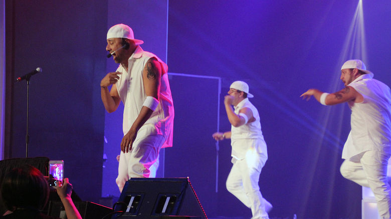 AIC Hotel Group held its annual Showstopper Awards for top-producing agents and tour operators at the Hard Rock Hotel Punta Cana. Ash Tembe, vice president of global field sales, leads an 'NSync-inspired lip sync performance on the first night.
