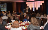 GTM West attendees hear from Mary Dring of Delta Vacations during breakfast on Wednesday morning at GTM West.