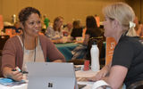Osylnn Bowsky Foy enjoys her one-on-one appointments with supplier partners at GTM West.