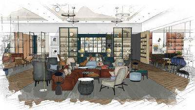 Sheraton plans to transform lobbies into town square-style gathering areas.
