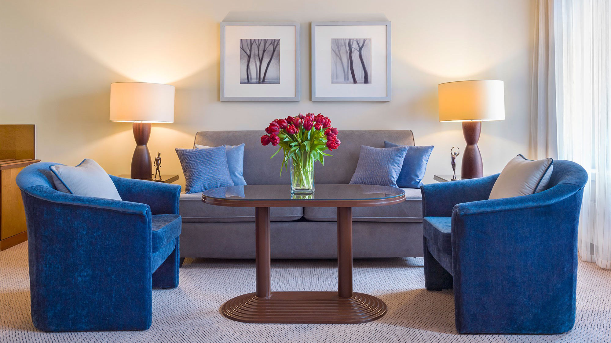 One of the updated guestrooms at the Corinthia Hotel St. Petersburg.