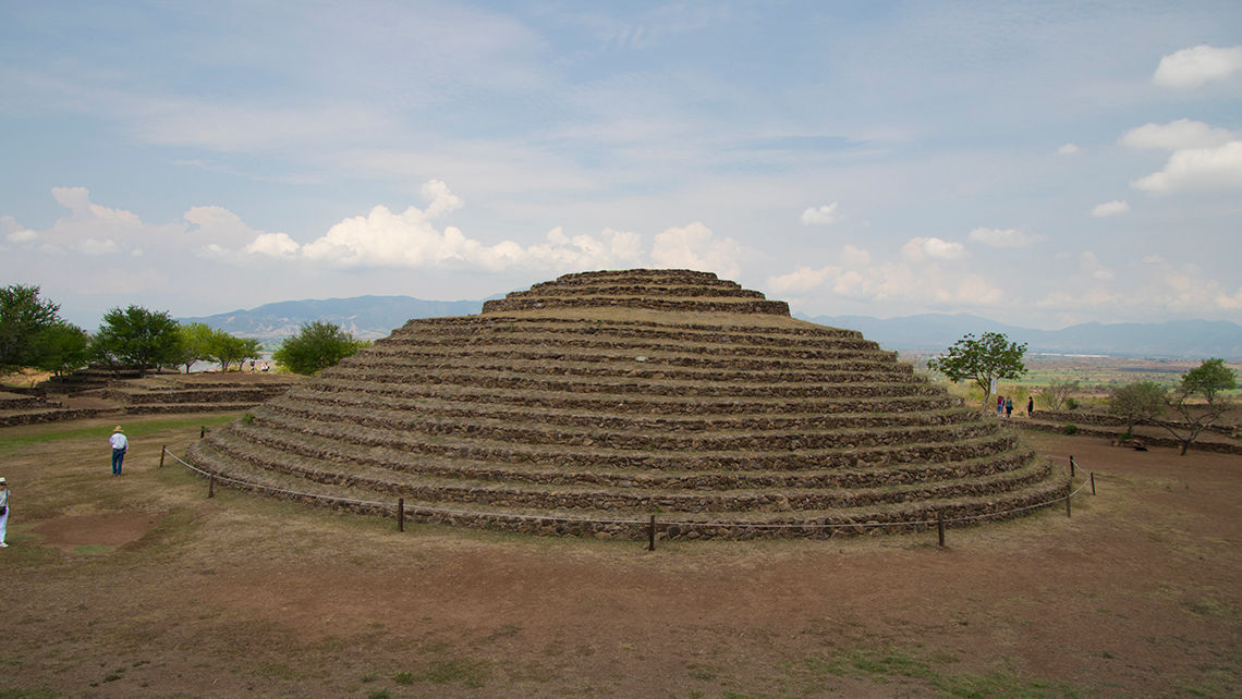 Structures at the Guachimontones archaeological site date to the fourth century B.C.